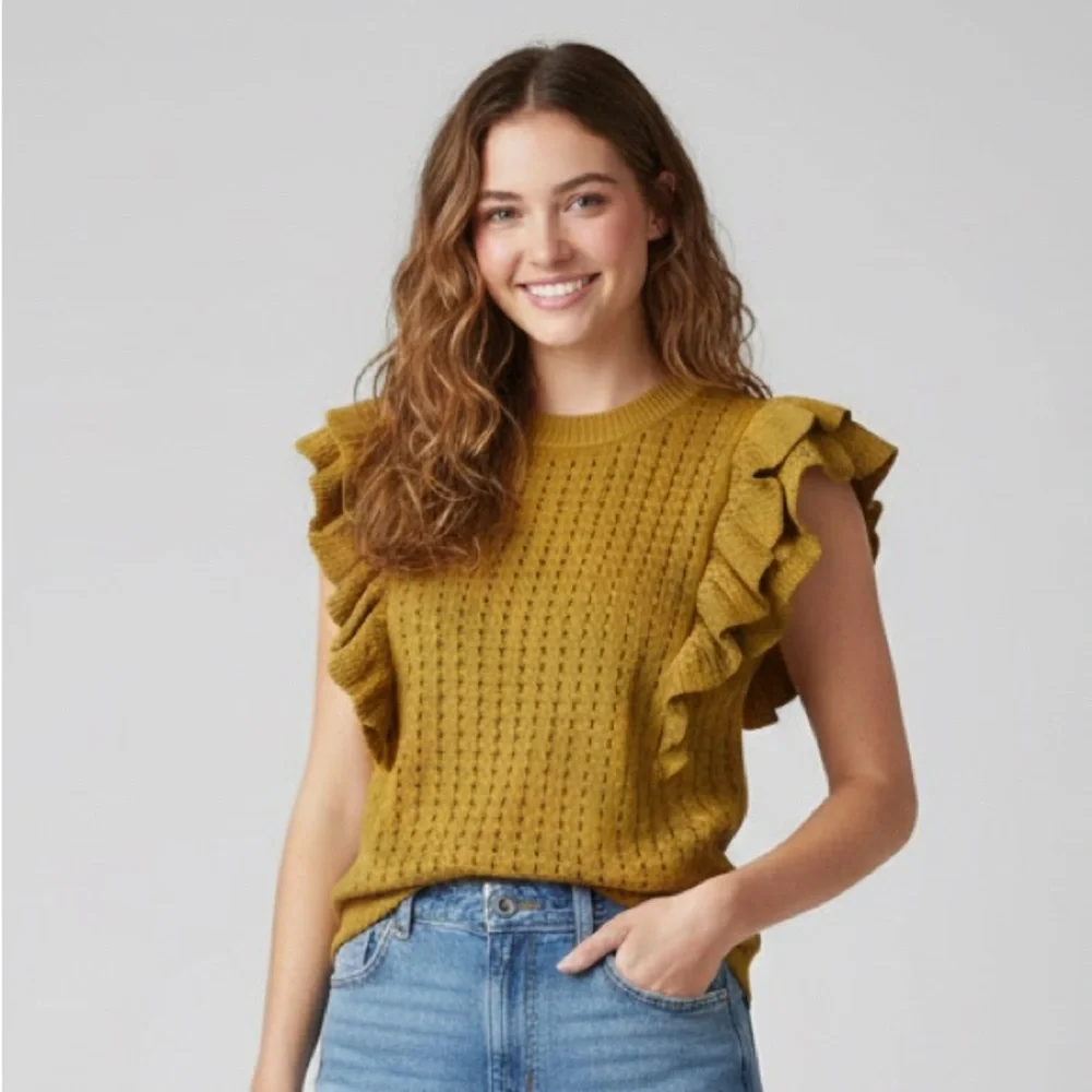 Who What Wear‎ Mustard Knit Sweater